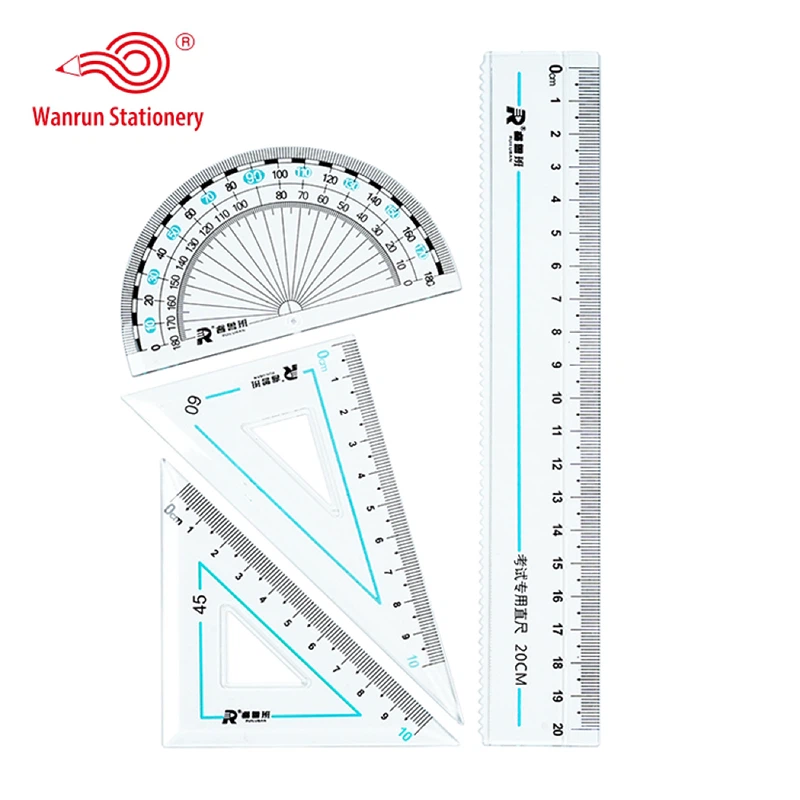 Transparante plastic liniaalkit